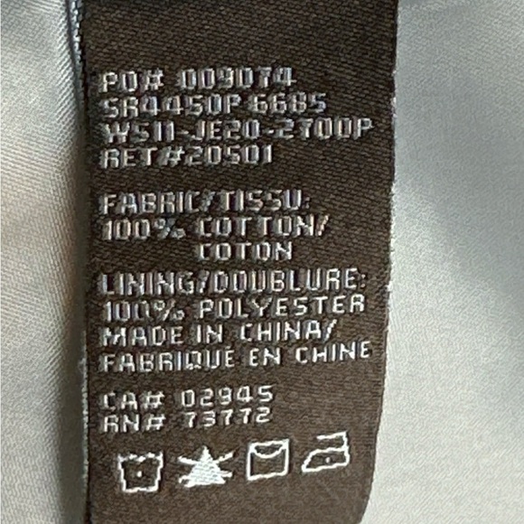 Jessica Petite lined 100% cotton blazer notch color button closure front pockets - Picture 9 of 10